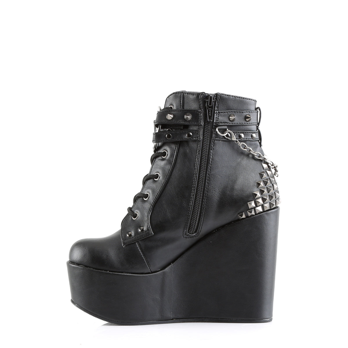 Demonia Cult Exclusive | "Poison-101" Boots - Black Vegan Leather