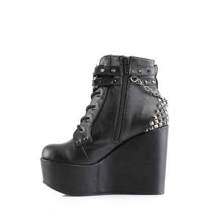 Demonia Cult Exclusive | "Poison-101" Boots - Black Vegan Leather