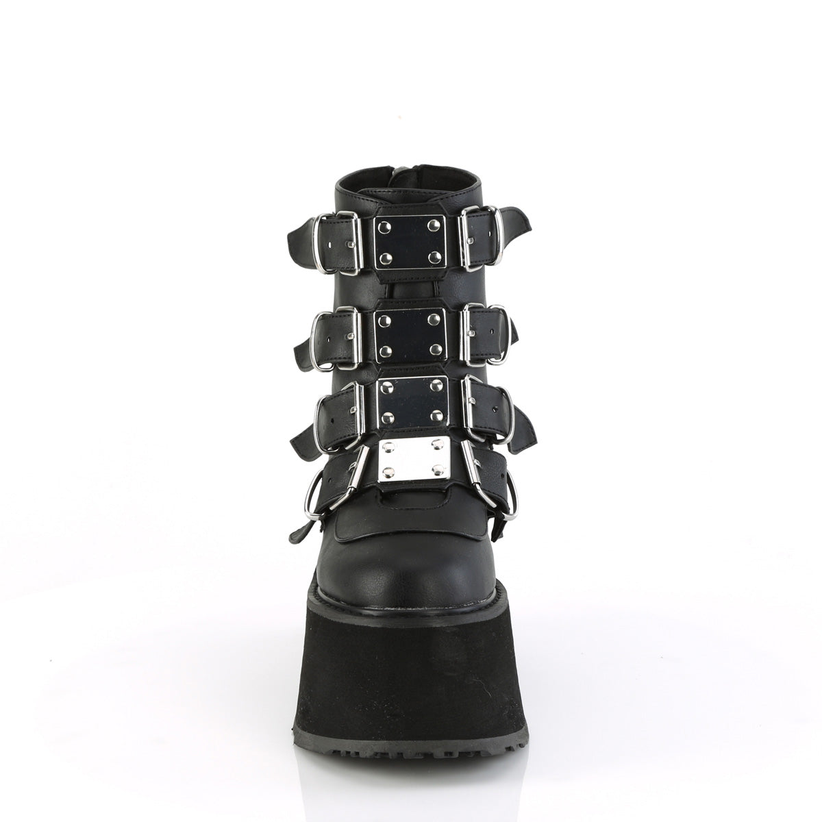 Demonia Cult Signature | "Damned-105" Boots - Black Vegan Leather