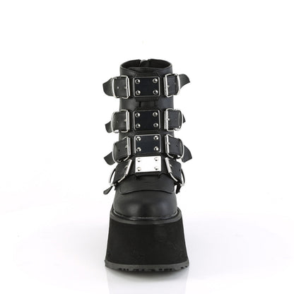 Demonia Cult Signature | "Damned-105" Boots - Black Vegan Leather