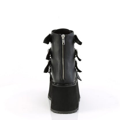 Demonia Cult Signature | "Damned-105" Boots - Black Vegan Leather
