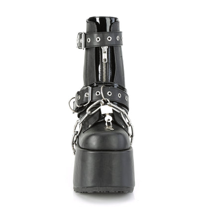 Demonia Cult Classic | "Camel-205" Boots - Black Vegan Leather