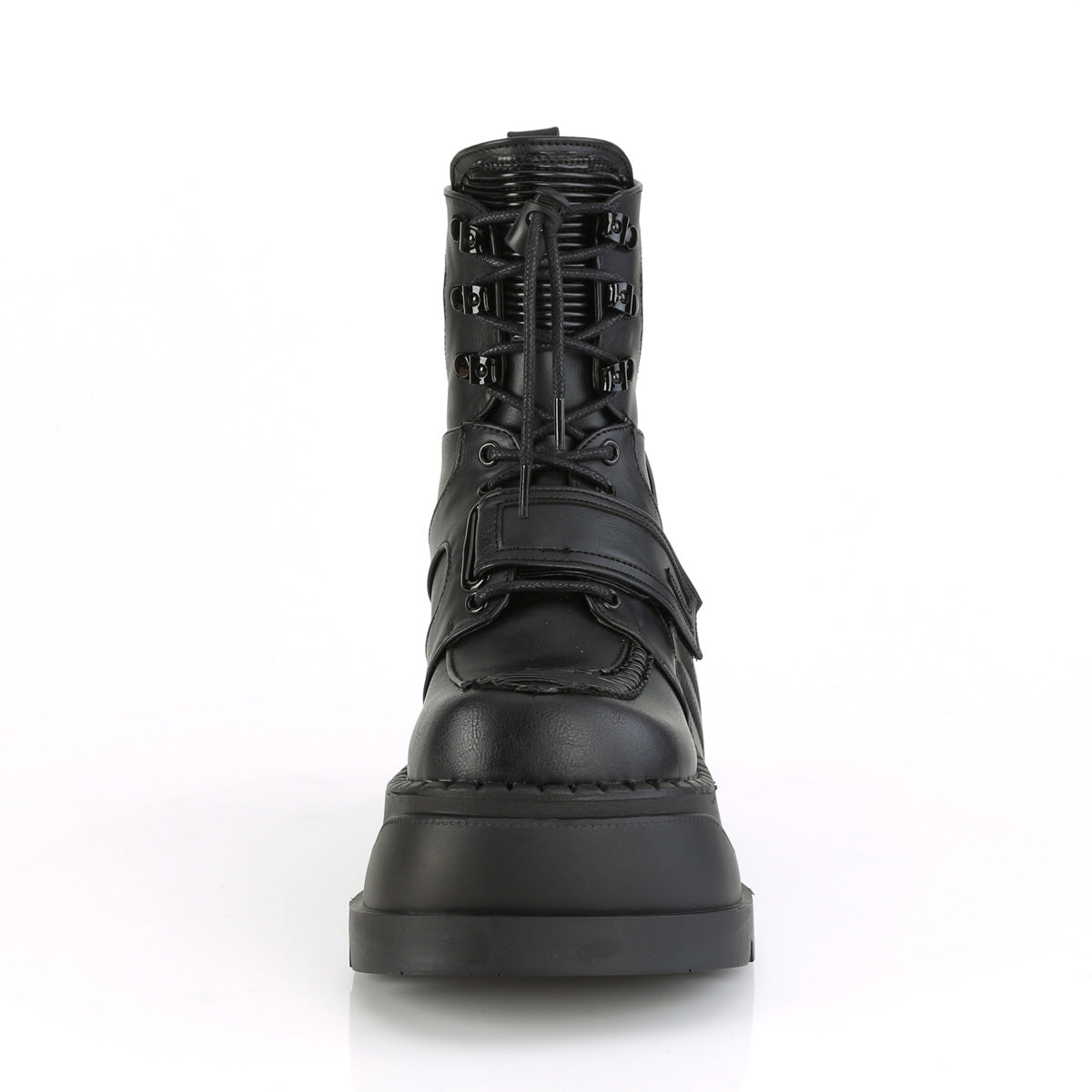 Demonia Cult Value | "Stomp-13" Boots - Black Vegan Leather