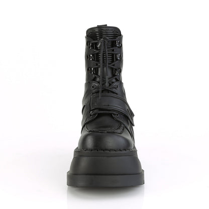 Demonia Cult Value | "Stomp-13" Boots - Black Vegan Leather