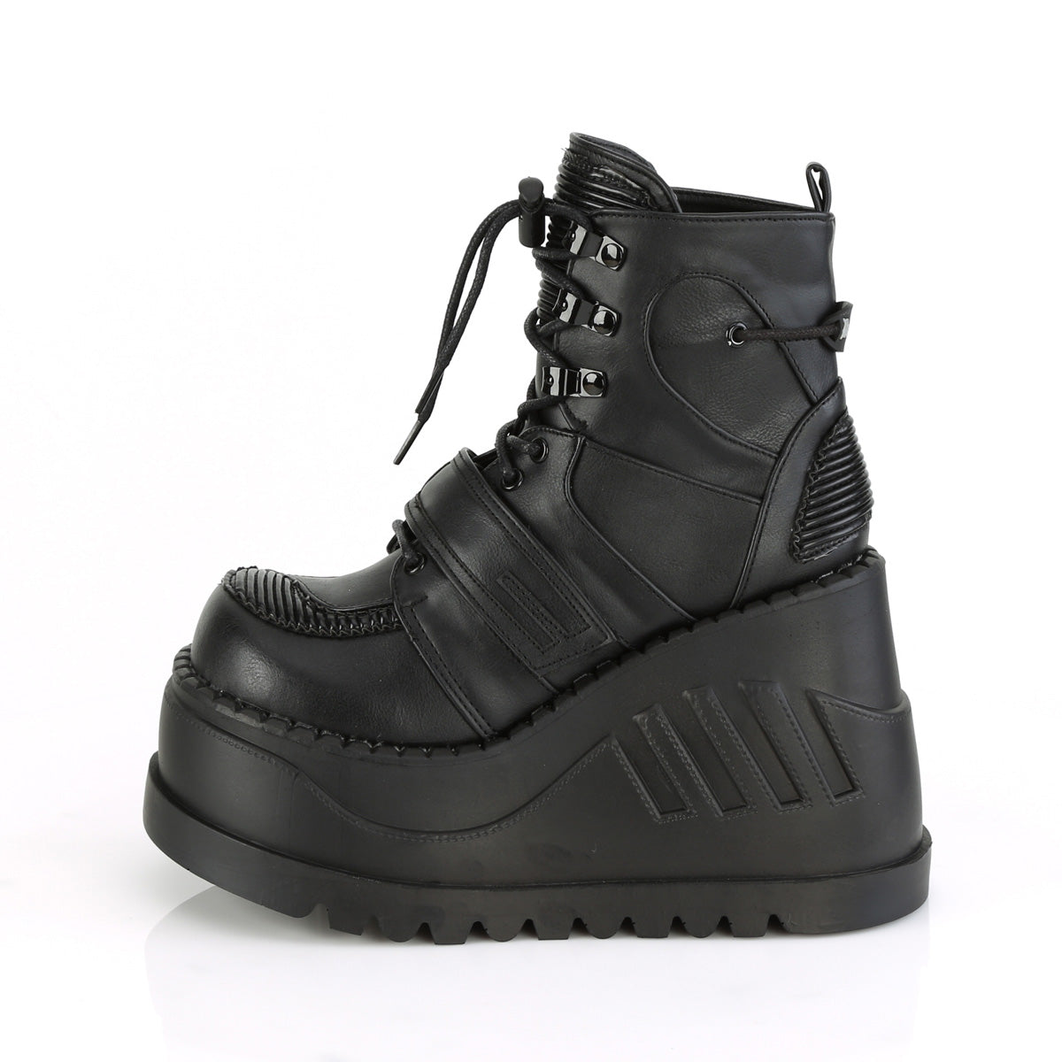 Demonia Cult Value | "Stomp-13" Boots - Black Vegan Leather