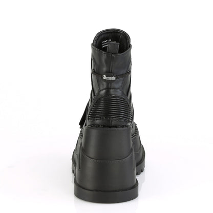 Demonia Cult Value | "Stomp-13" Boots - Black Vegan Leather