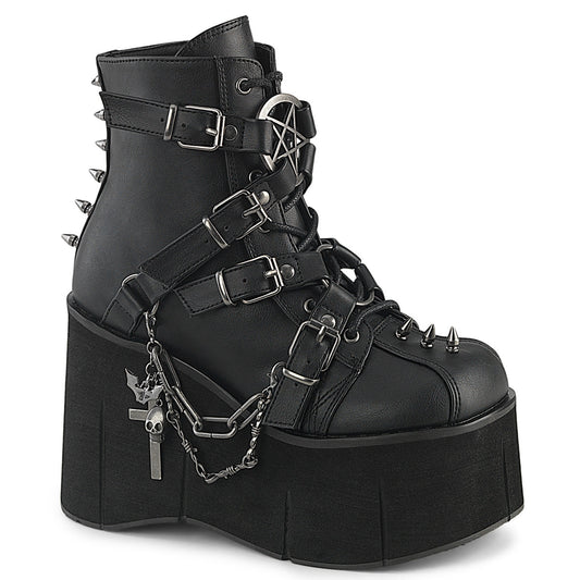 Demonia Cult Great Value | "Kera-68" Boots - Black Vegan Leather