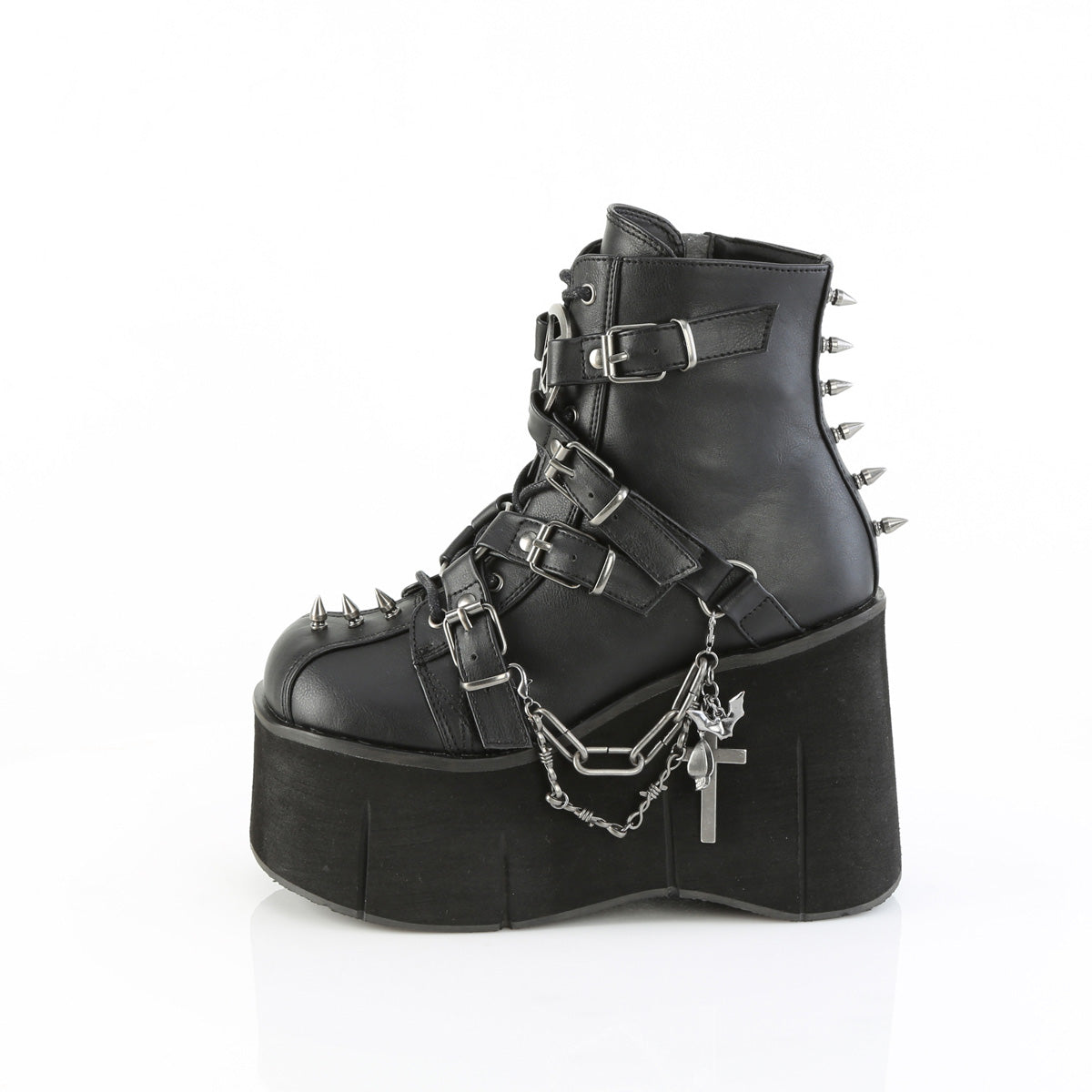 Demonia Cult Great Value | "Kera-68" Boots - Black Vegan Leather