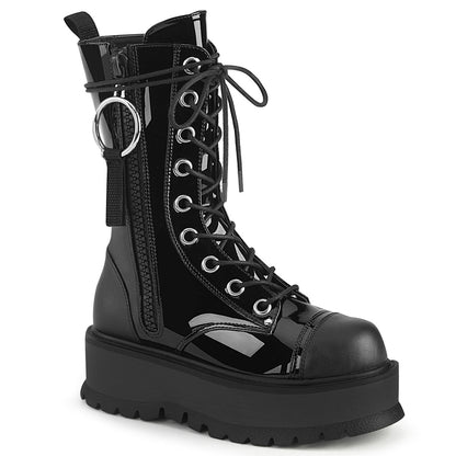 Demonia Cult Latest | "Slacker-220" Boots - Black Vegan Leather