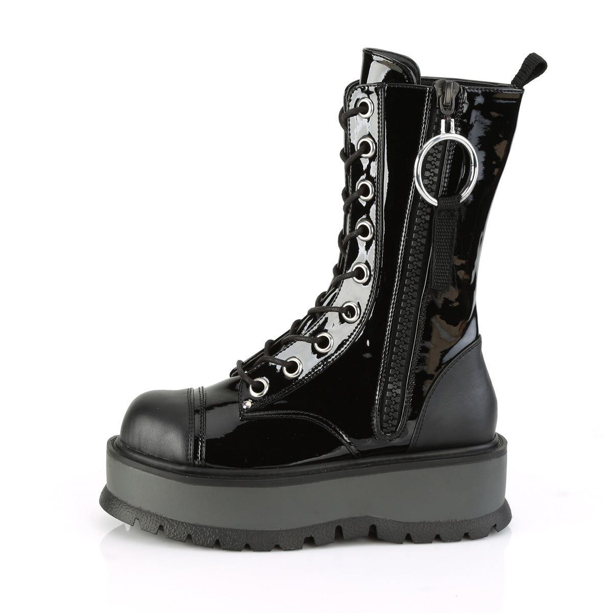 Demonia Cult Latest | "Slacker-220" Boots - Black Vegan Leather