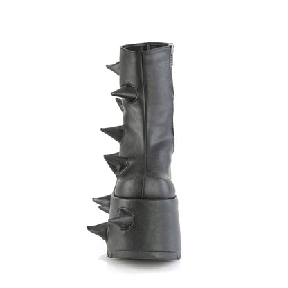 Demonia Cult Exclusive | "Slay-77" Boots - Black Vegan Leather