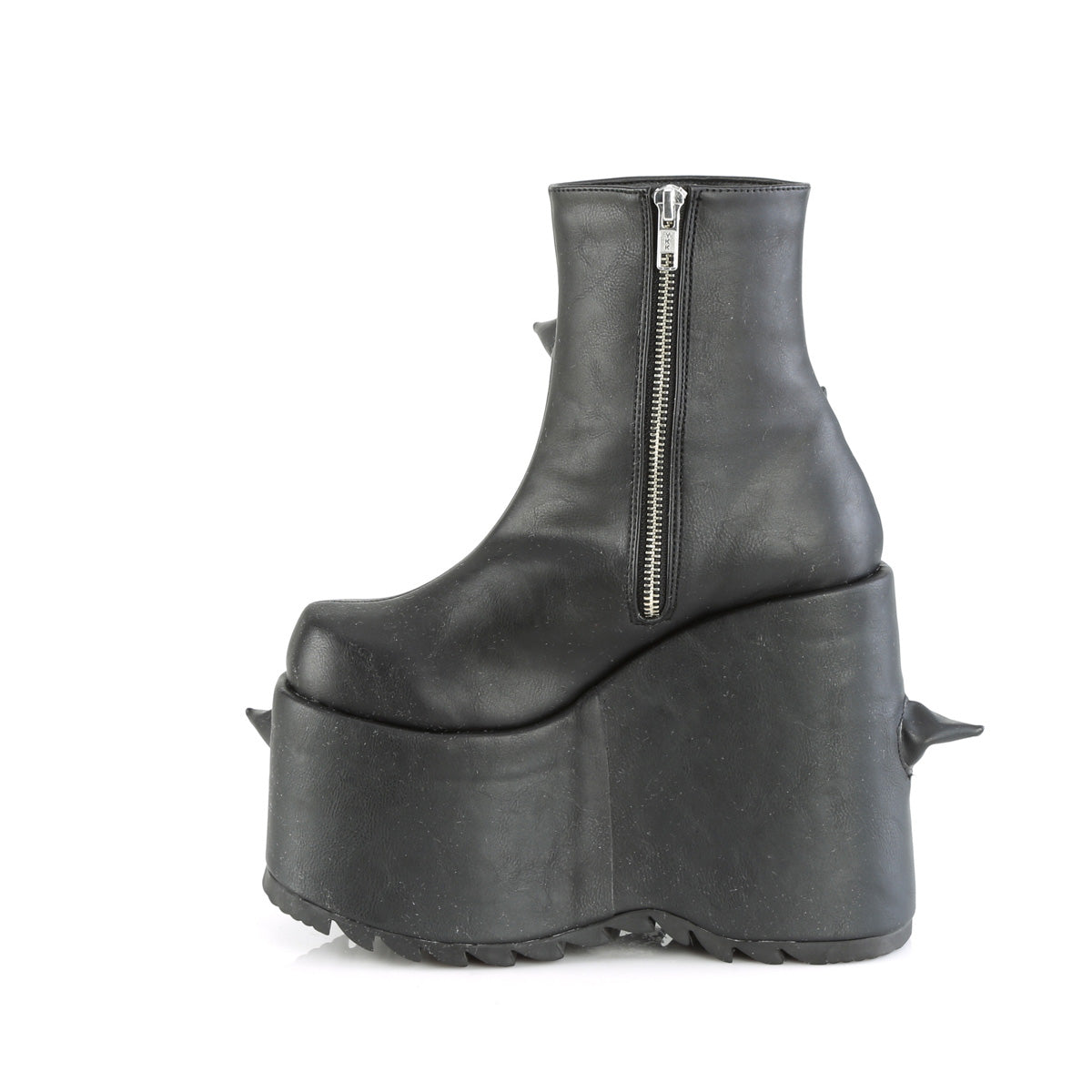 Demonia Cult Exclusive | "Slay-77" Boots - Black Vegan Leather