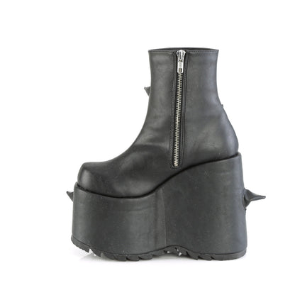Demonia Cult Exclusive | "Slay-77" Boots - Black Vegan Leather