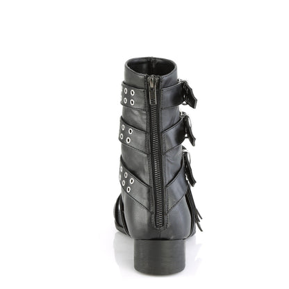 Demonia Cult Signature | "Warlock-70" Boots - Black Vegan Leather