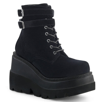 Demonia Cult Classic | "Shaker-52" Boots - Black Velvet