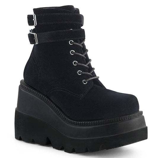 Demonia Cult Classic | "Shaker-52" Boots - Black Velvet
