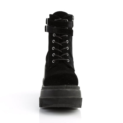 Demonia Cult Classic | "Shaker-52" Boots - Black Velvet