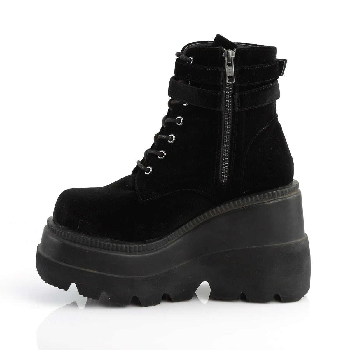 Demonia Cult Classic | "Shaker-52" Boots - Black Velvet