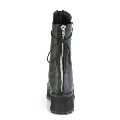Demonia Cult Everyday | "Gravedigger-14" Platforms - Black Vegan Leather