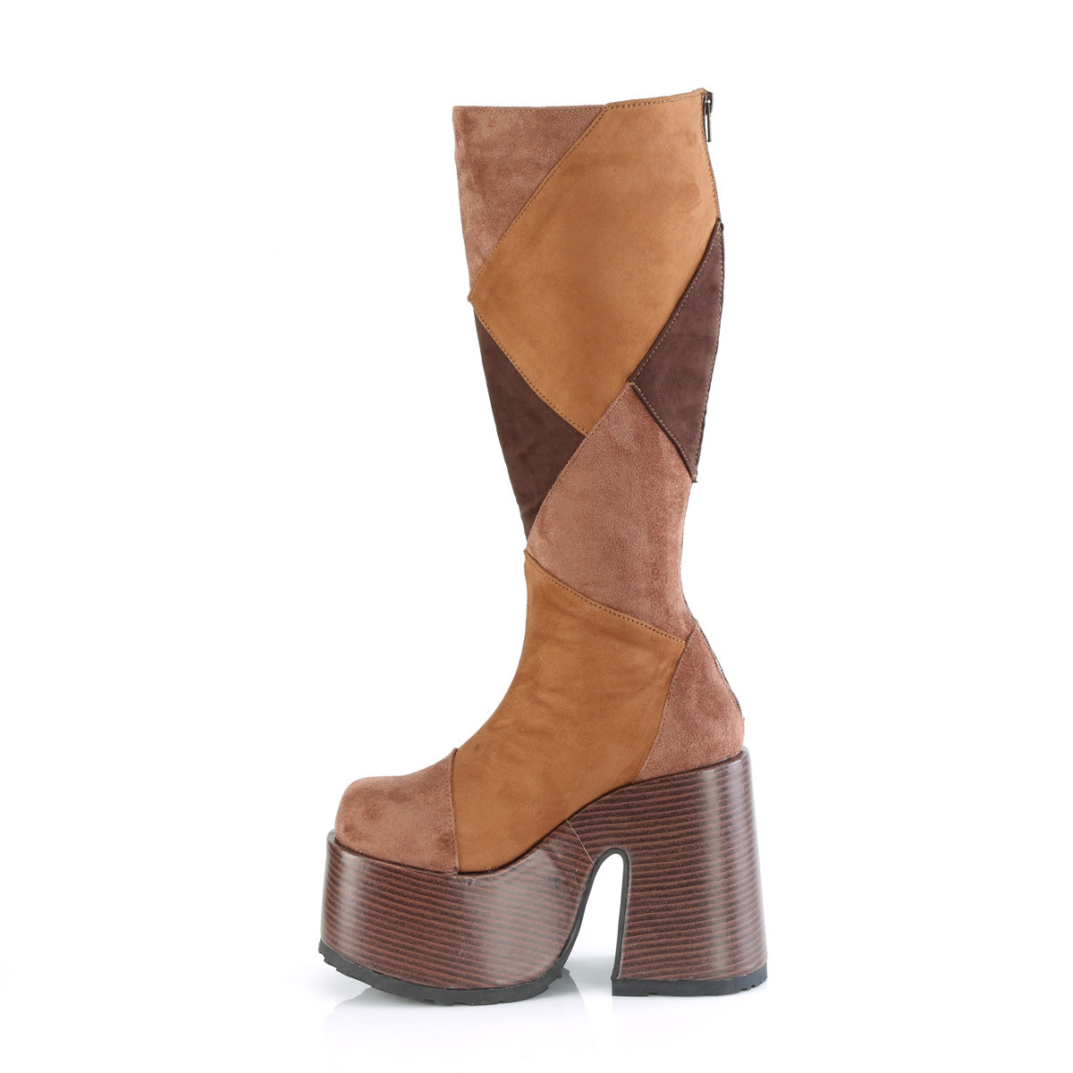 Demonia Cult Great Value | "Camel-280" Boots - Brown Multi Vegan Suede