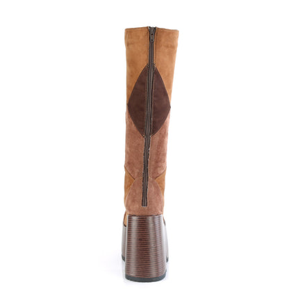 Demonia Cult Great Value | "Camel-280" Boots - Brown Multi Vegan Suede