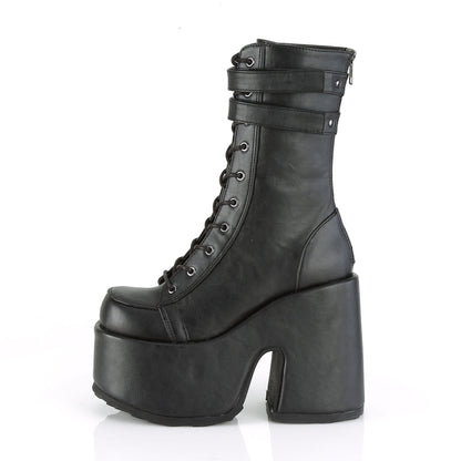 Demonia Cult Latest | "Camel-250" Boots - Black Vegan Leather