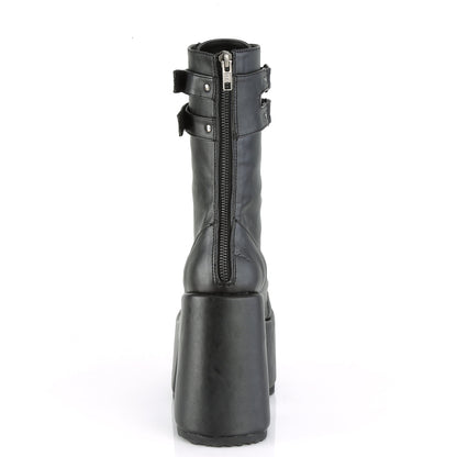 Demonia Cult Latest | "Camel-250" Boots - Black Vegan Leather