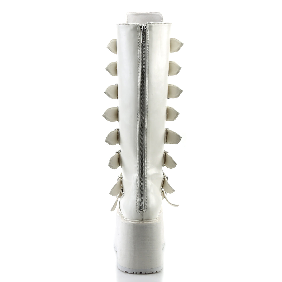 Demonia Cult Exclusive | "Damned-318" Boots - White Vegan Leather