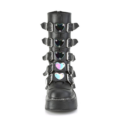 Demonia Cult Everyday | "Emily-330" Boots - Black Vegan Leather