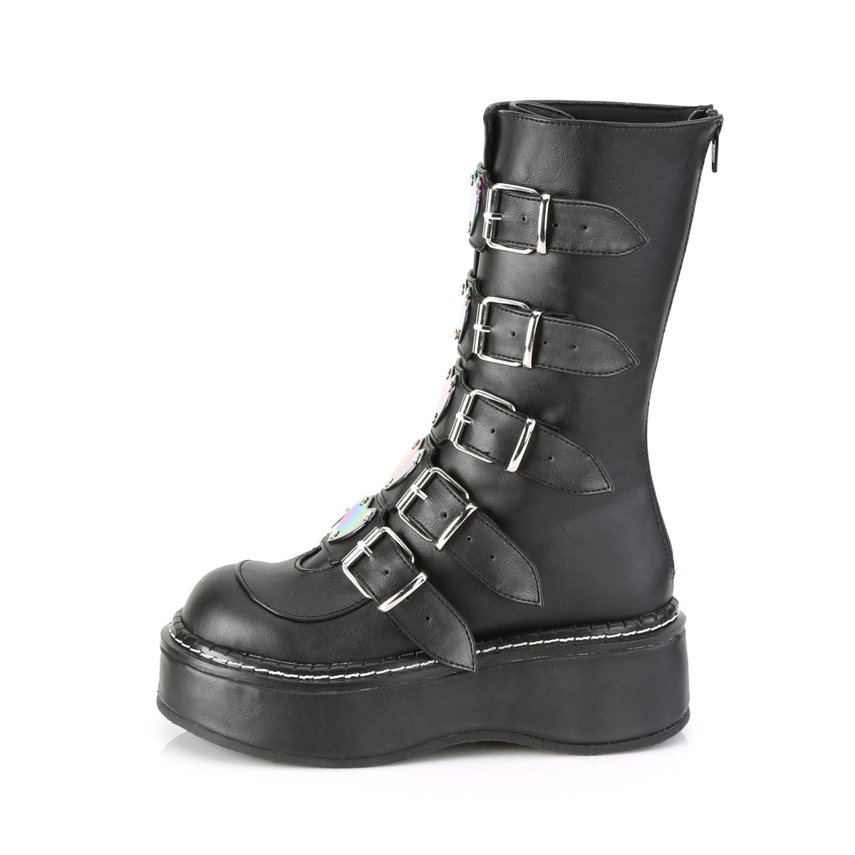 Demonia Cult Everyday | "Emily-330" Boots - Black Vegan Leather