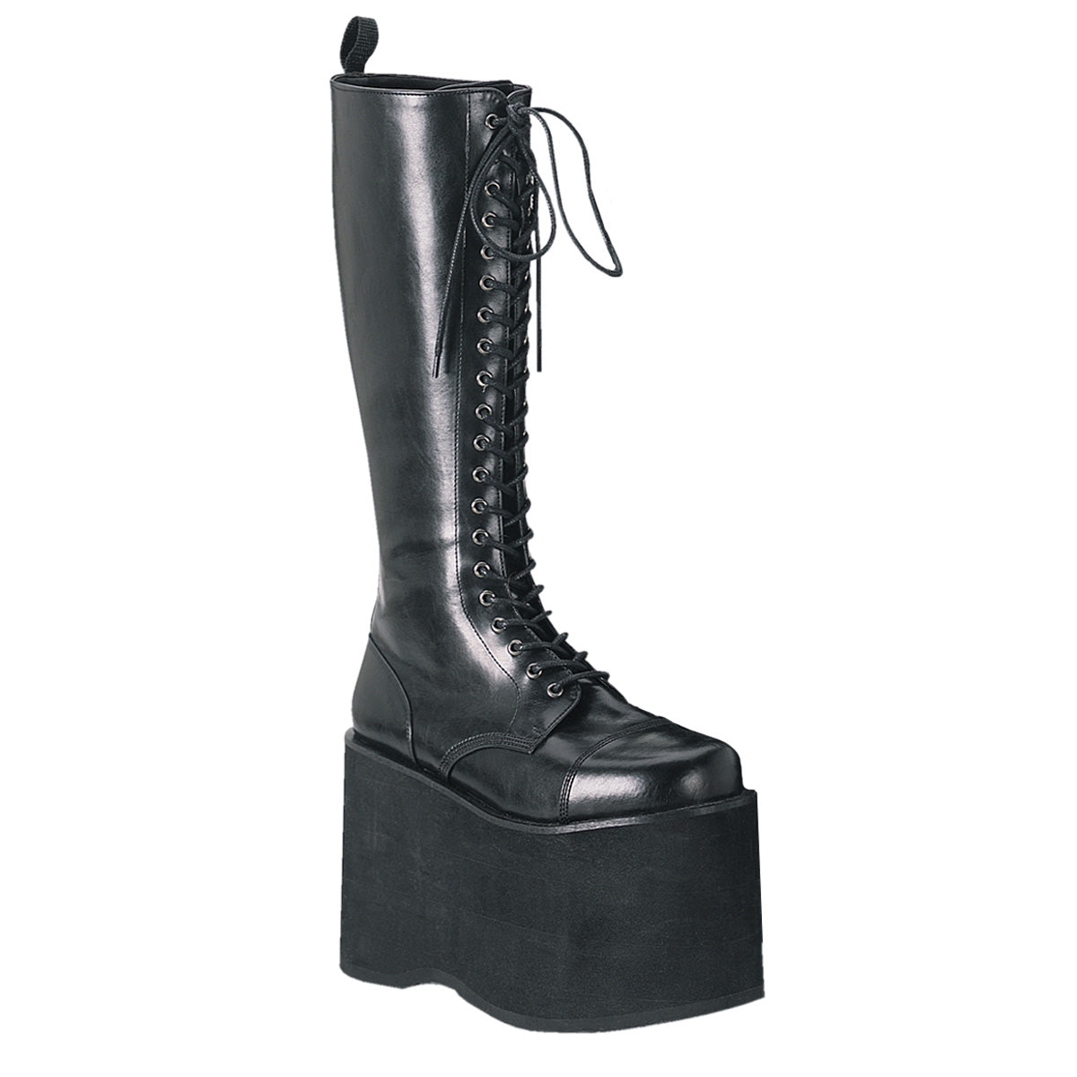 Demonia Cult Latest | "Mega-602" Boots - Black Faux Leather