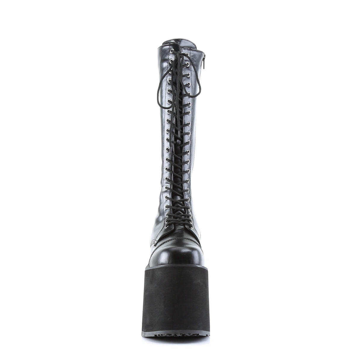 Demonia Cult Latest | "Mega-602" Boots - Black Faux Leather