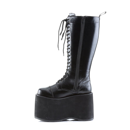 Demonia Cult Latest | "Mega-602" Boots - Black Faux Leather