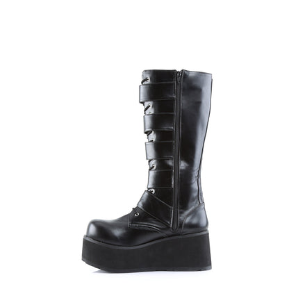 Demonia Cult Quality | "Trashville-518" Boots - Black Vegan Leather