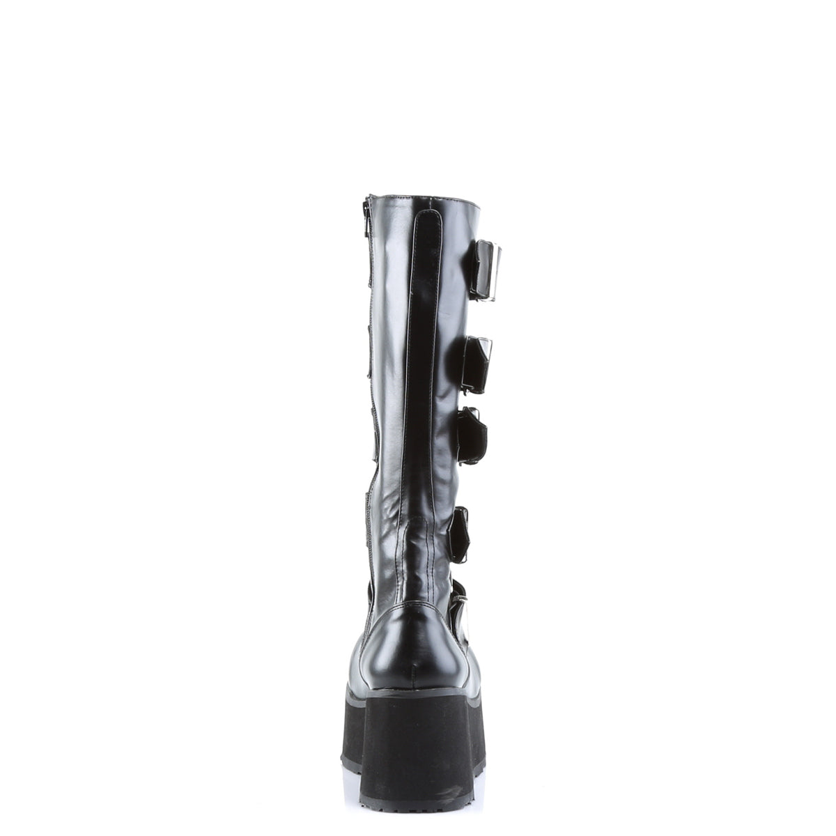 Demonia Cult Quality | "Trashville-518" Boots - Black Vegan Leather
