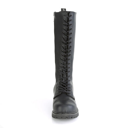 Demonia Cult Exclusive | "Riot-20" Boots - Black Vegan Leather