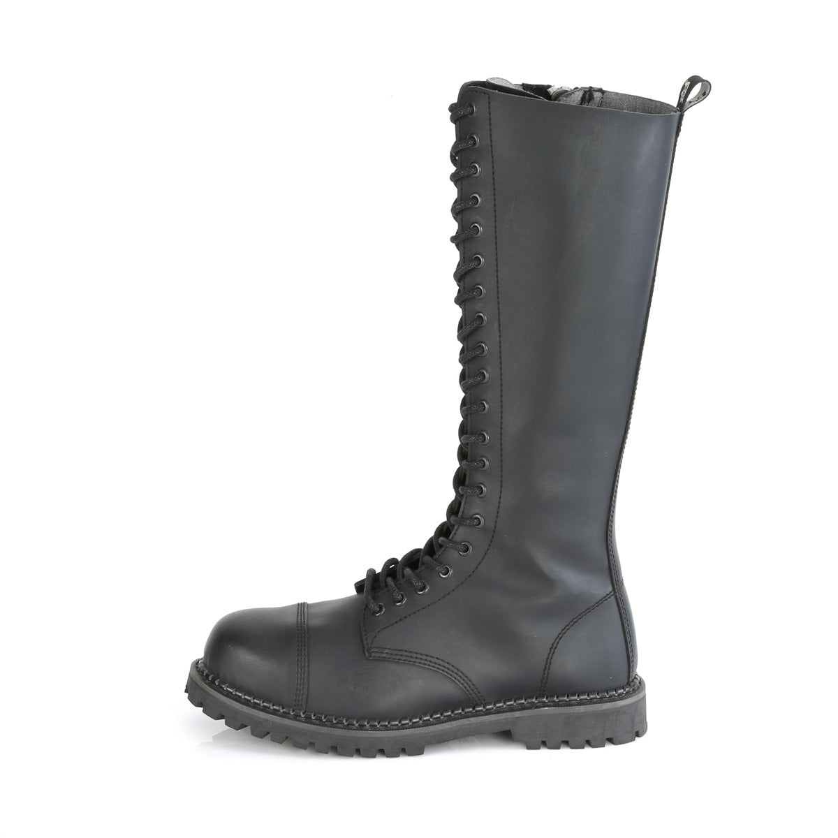 Demonia Cult Exclusive | "Riot-20" Boots - Black Vegan Leather