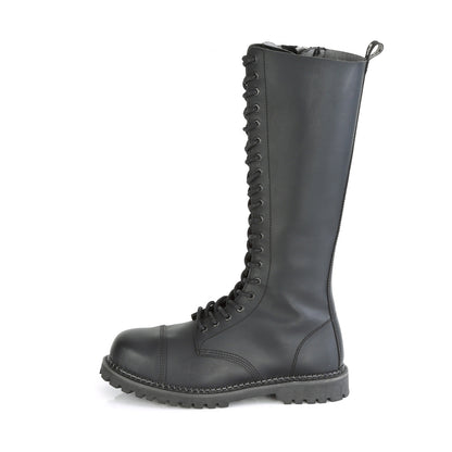 Demonia Cult Exclusive | "Riot-20" Boots - Black Vegan Leather