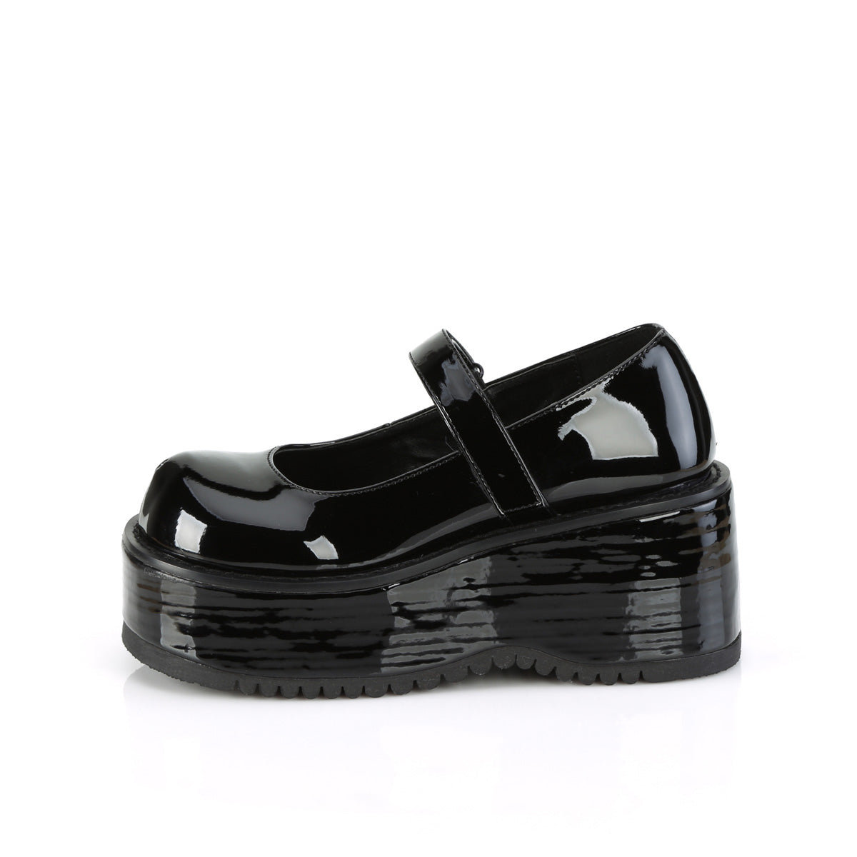 Demonia Cult Classic | "Dollie-01" Platforms - Black Patent