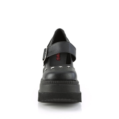 Demonia Cult Value | "Shaker-23" Platforms - Black Vegan Leather