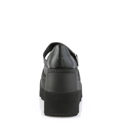 Demonia Cult Value | "Shaker-23" Platforms - Black Vegan Leather