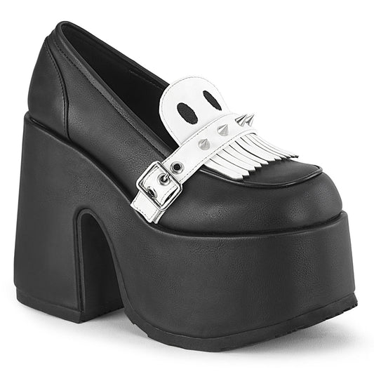 Demonia Cult Exclusive | "Camel-58" Platforms - Black Vegan Leather