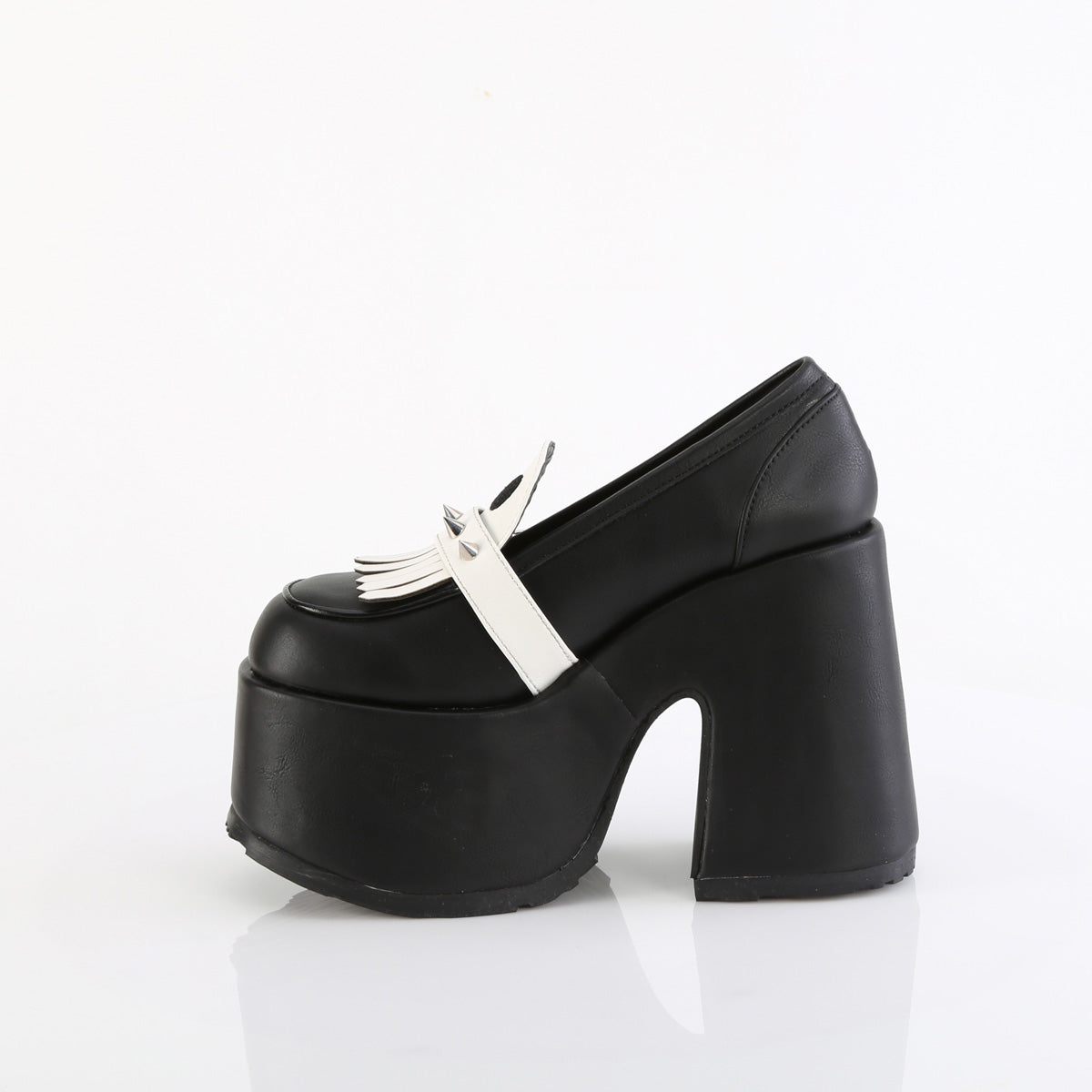 Demonia Cult Exclusive | "Camel-58" Platforms - Black Vegan Leather