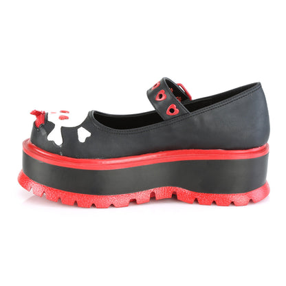 Demonia Cult Classic | "Slacker-27" Platforms - Black Vegan Leather