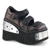 Black-Pewter Vegan Leather