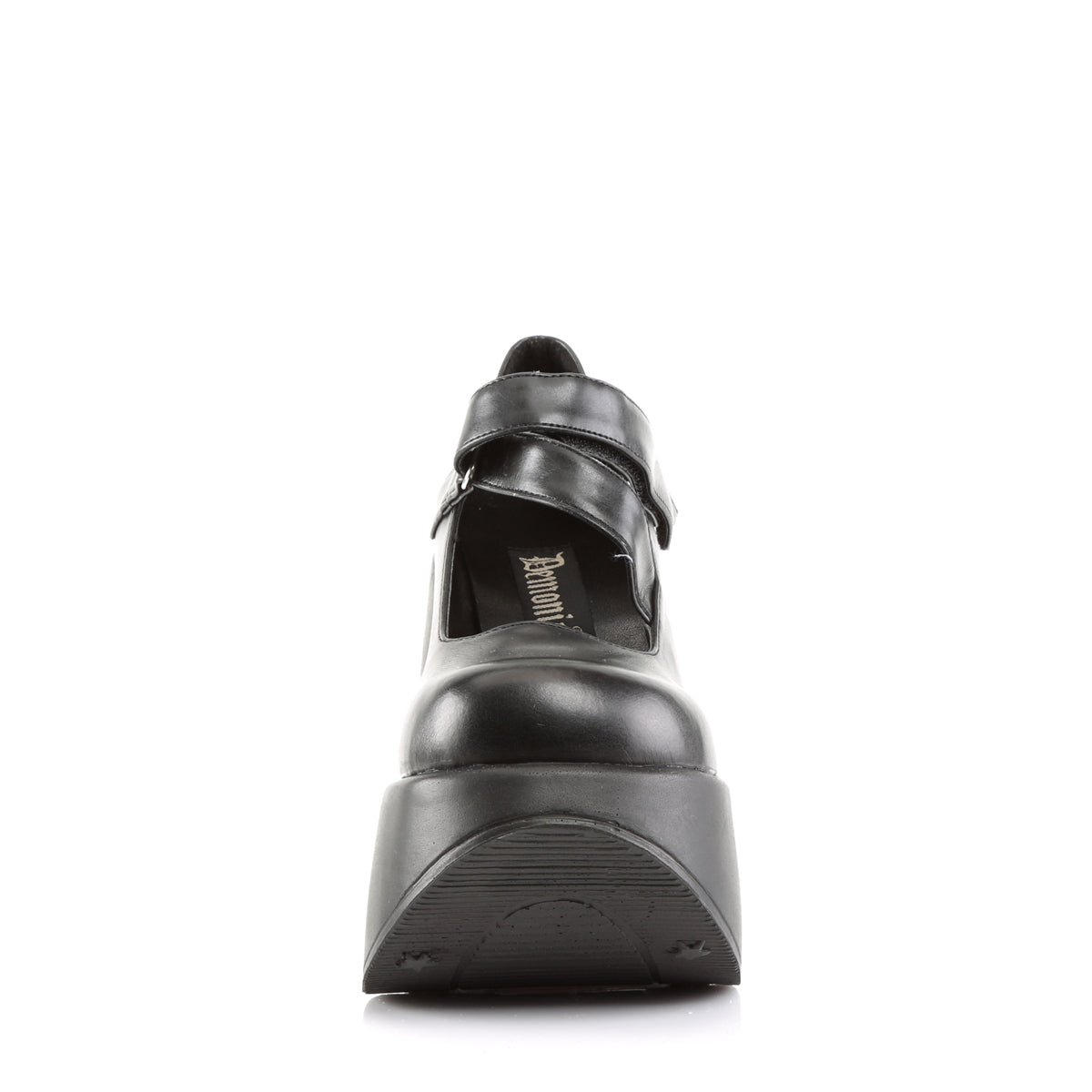Demonia Cult Value | "Dynamite-03" Platforms - Black Vegan Leather