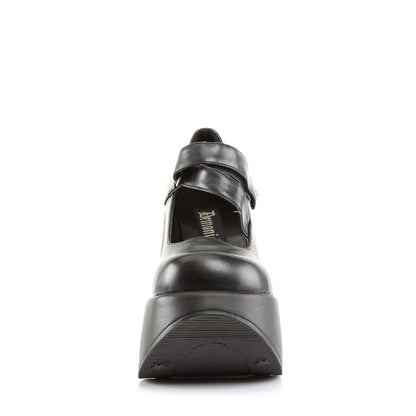 Demonia Cult Value | "Dynamite-03" Platforms - Black Vegan Leather