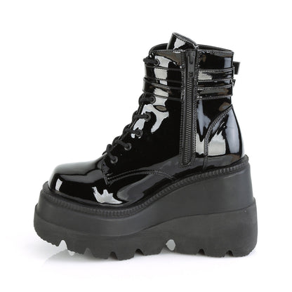 Demonia Cult Latest | "Shaker-52" Boots - Black Patent