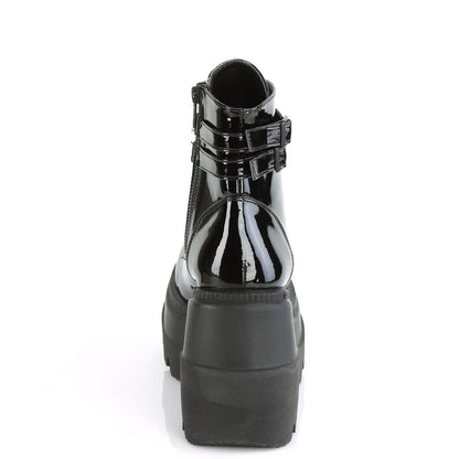 Demonia Cult Latest | "Shaker-52" Boots - Black Patent