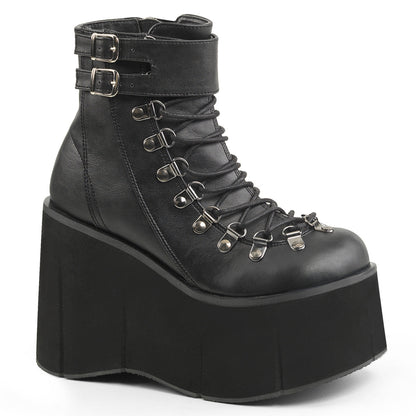 Demonia Cult Signature | "Kera-21" Boots - Black Vegan Leather